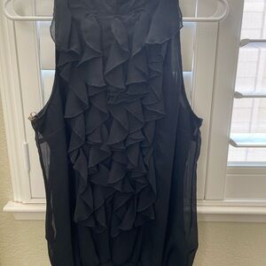 Moschino Elegant Black Textured Top
